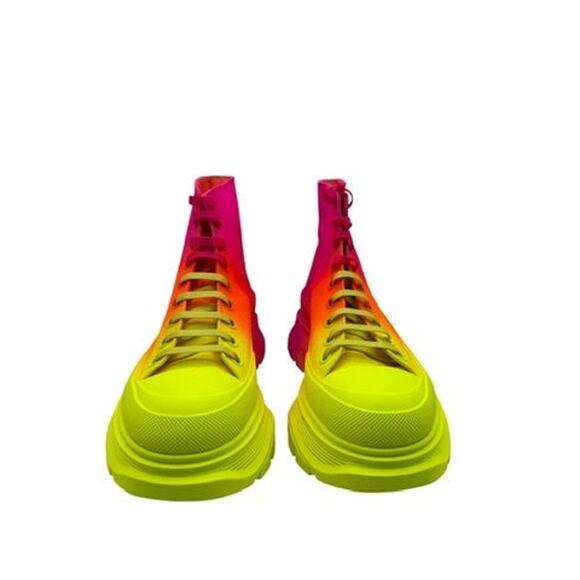 Alexander McQueen Men’s GradientSneaker Boots – Yellow/Orange/Pink – Size IT 40 main image 16